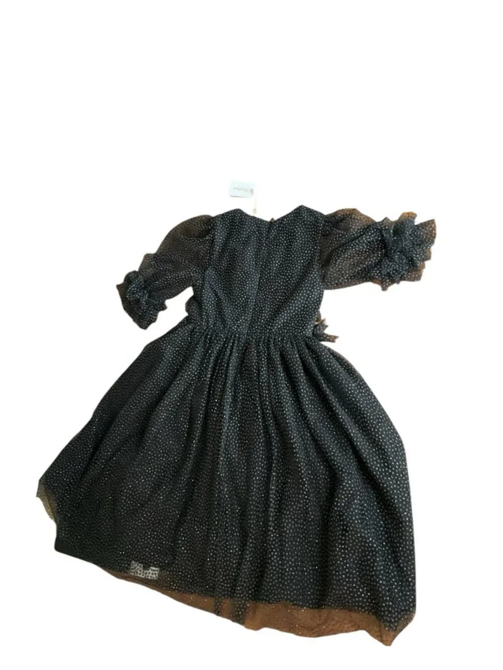 Patachou Girls Polka dot Tulle Dress Black Party Special Occasion Size 8 Years